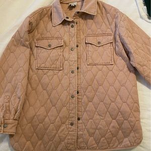 Pink Quilted Shacket